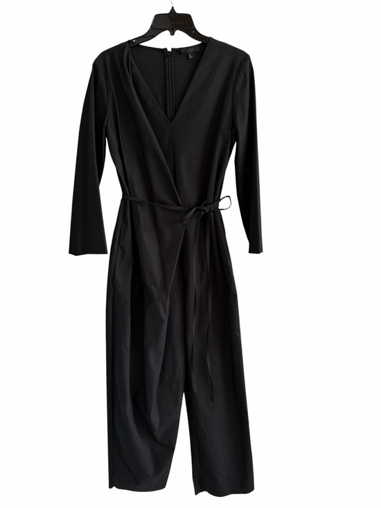 COS Pants - COS Black Wrap-Style Long-Sleeve Jumpsuit size 8